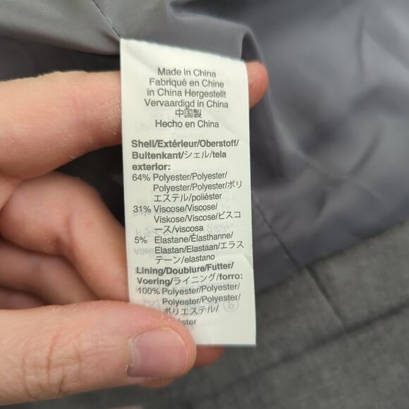 J.Crew Regent Blazer Jacket Gray 4 Season Stretch Single Button Women's 10 K5961 - Picture 9 of 10